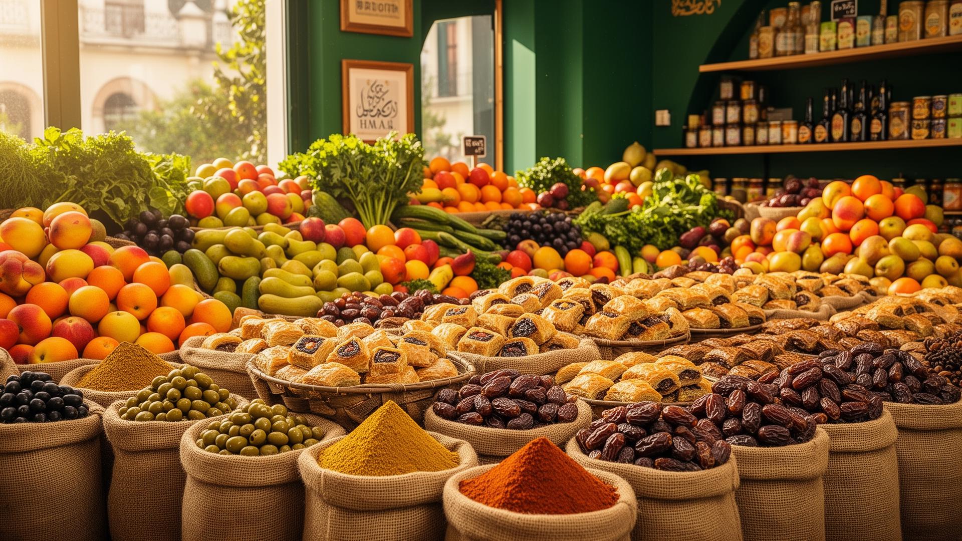 Mevlana Market – frisches Obst, Gemüse, Süßigkeiten und Gewürze